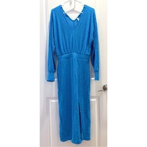 Vibrant Blue Sweater Dress